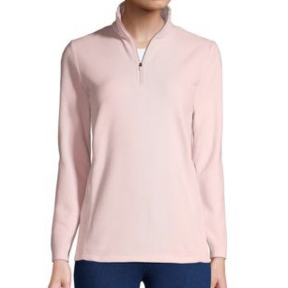 Eddie Bauer Women’s Small Pink Fleece Quarter Zip Pullover - Picture 1 of 4